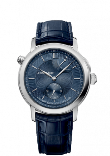 Jules Audemars 26344 Grande Sonnerie Carillon Platinum / The Hour Glass Blue d'Occasion