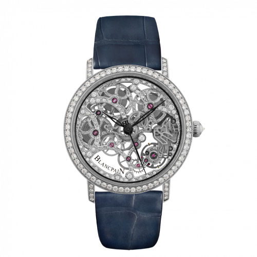 Villeret Squelette 8 Jours White Gold / Diamond