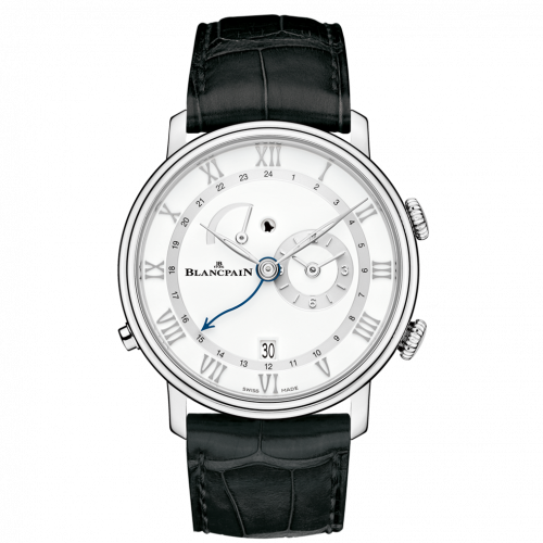 Villeret Réveil GMT Stainless Steel / White