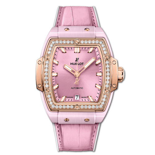 Spirit of Big Bang 39 Pink Ceramic / King Gold / Diamonds