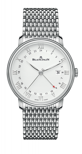 Villeret GMT Date Stainless Steel / White / Bracelet