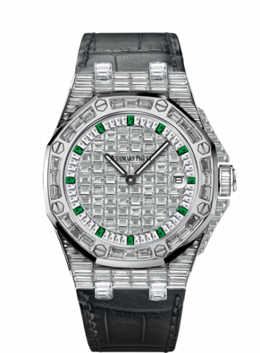 Royal Oak OffShore 67543 Lady Quartz Emerald Hour