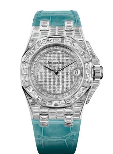 Royal Oak OffShore 67543 Lady Quartz Emerald Hour
