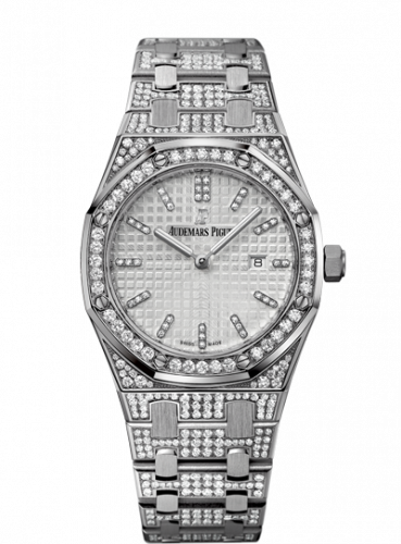 Royal Oak 33 Quartz White Gold / Diamond / Silver / Bracelet