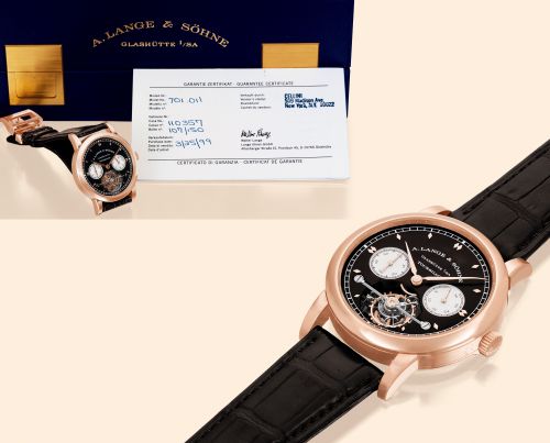 Tourbillon Pour le Mérite Pink Gold / Black
