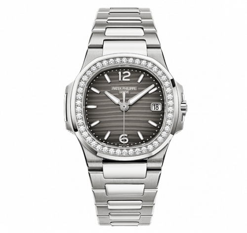 Nautilus 7010 White Gold / Smoke Gray
