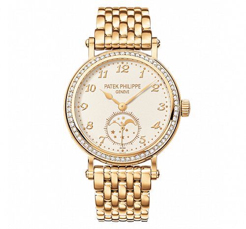 Moonphase 7121 Yellow Gold / Cream / Bracelet