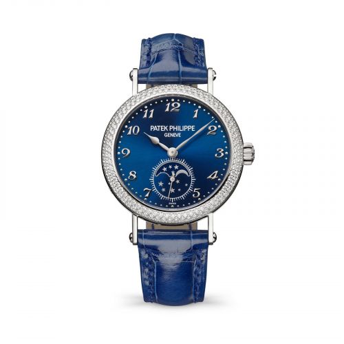 Moonphase 7121 White Gold - Diamond / Blue