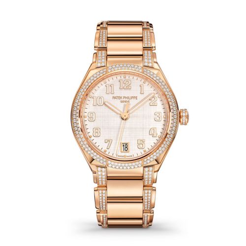 Twenty-4 Automatic Rose Gold / Diamond / Shantung Silk