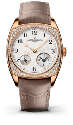 Harmony Dual Time Pink Gold With Diamonds / Black Numerals