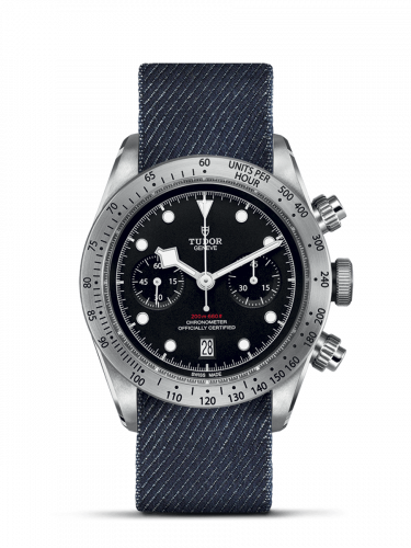 Heritage Black Bay Black Chronograph / Fabric
