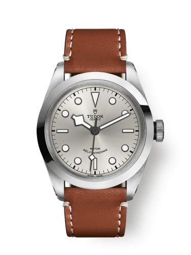 Heritage Black Bay 41 Silver / Brown Leather