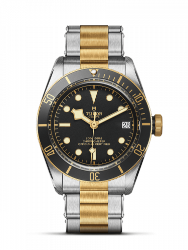 Heritage Black Bay Black S&G / Stainless Steel / Yellow Gold / Black / Bracelet