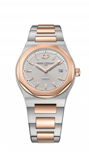 Laureato 34 Quartz Stainless Steel / Pink Gold / Silver