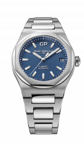 Laureato 38 Automatic Stainless Steel / Blue