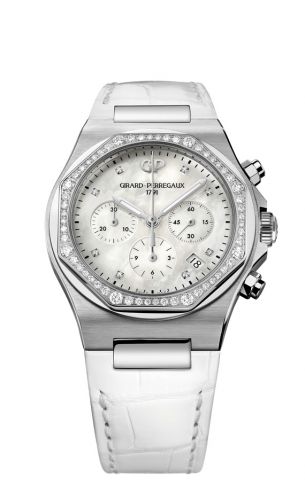 Laureato 38 Chronograph Stainless Steel / Diamond / MOP / Alligator