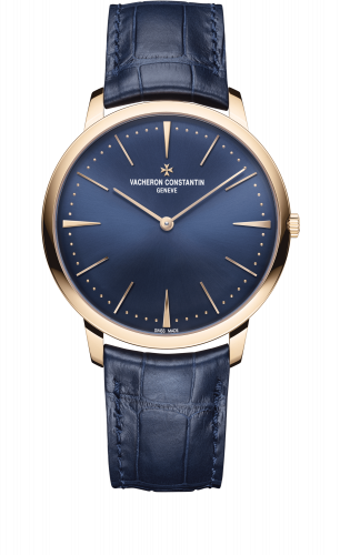 Patrimony Contemporaine 40 Manual-Winding Pink Gold / Blue