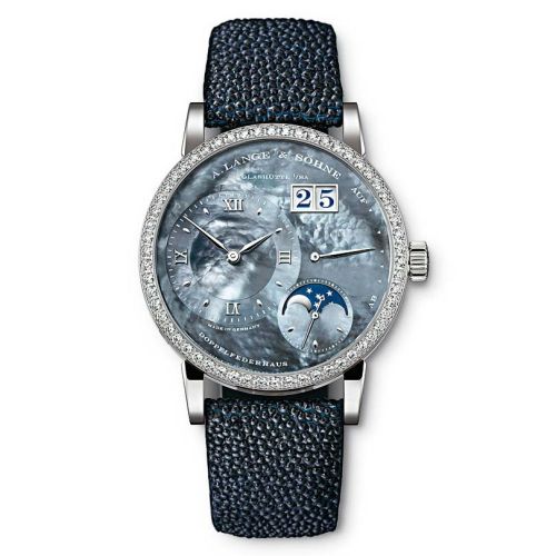 Little Lange 1 Moonphase White Gold - Diamond / Blue MOP