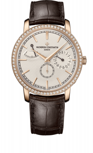 Traditionnelle Manual-Winding Date and Power Reserve Pink Gold / Diamond / Silver