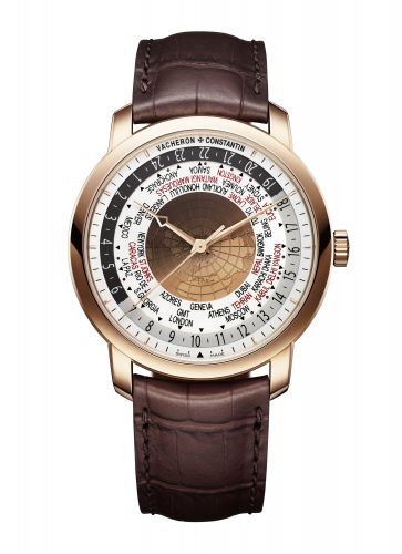 Traditionnelle World Time Pink Gold