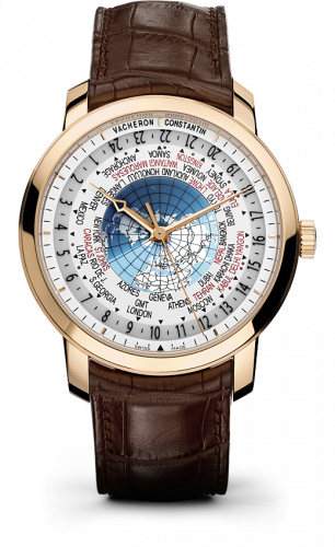 Traditionnelle World Time Pink Gold
