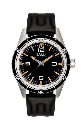 Orlík 38 Stainless Steel / Black / Rubber