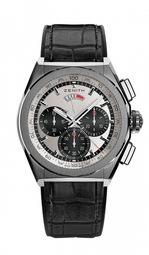 Defy El Primero 21 Titanium / Silver Panda / Alligator