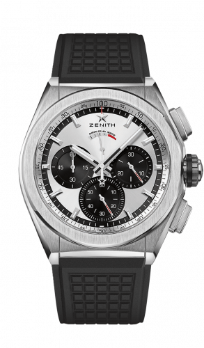 Defy El Primero 21 Titanium / Silver Panda / Rubber