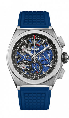 Defy El Primero 21 Titanium / Skeleton / Rubber