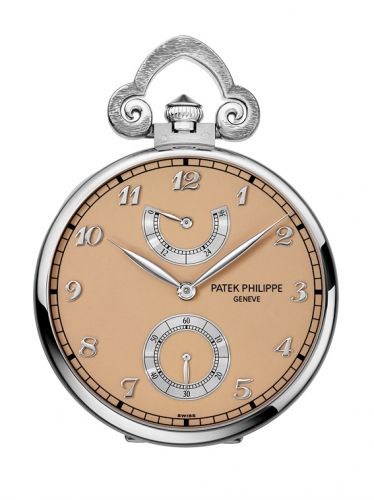 Pocket Watch Lepine Power Reserve White Gold / Japanese Cherry
