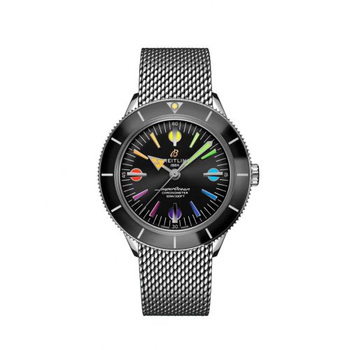 Superocean Heritage '57 Stainless Steel / Rainbow Boutique Limited Edition / Mesh