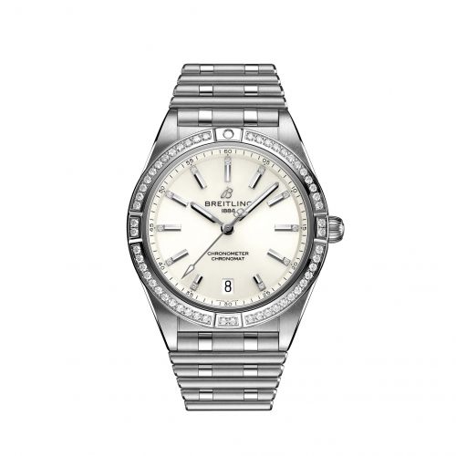 Chronomat Automatic 36 Stainless Steel - Diamond / White / Rouleaux