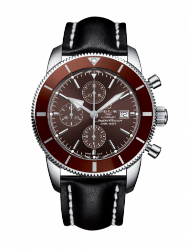 Superocean Heritage II 46 Chronograph Stainless Steel / Bronze / Bronze /  Calf / Pin