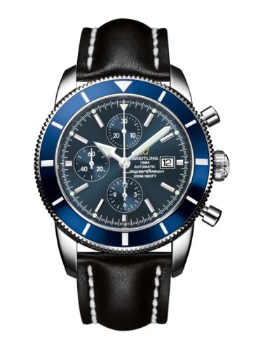 Superocean Heritage 46 Chronograph Stainless Steel / Blue / Blue / Calf