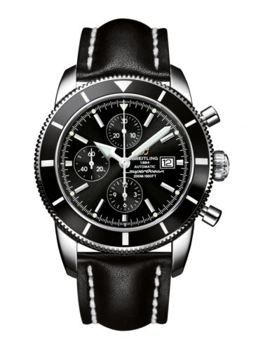 Superocean Heritage 46 Chronograph Stainless Steel / Black / Black / Calf