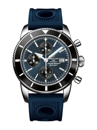 Superocean Heritage 46 Chronograph Stainless Steel / Black / Gun Blue / Calf