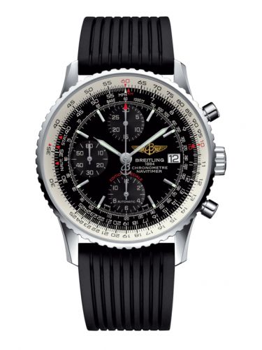 Navitimer Heritage Stainless Steel / Black / Rubber