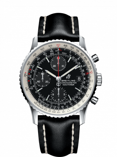 Navitimer 1 Chronograph 41 Stainless Steel / Black / Calf / Pin