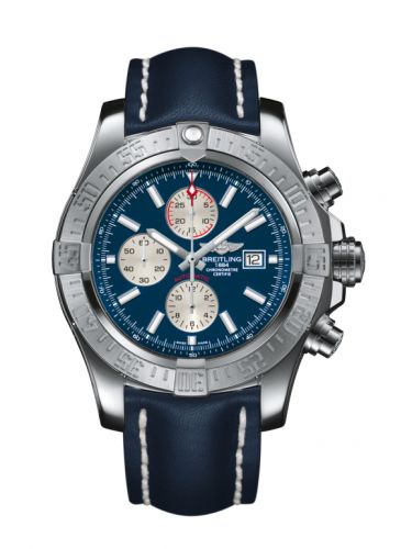 Super Avenger II Stainless Steel / Mariner Blue / Calf / Pin