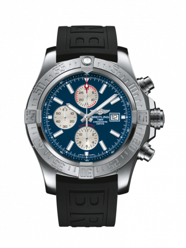 Super Avenger II Stainless Steel / Mariner Blue / Rubber / Folding