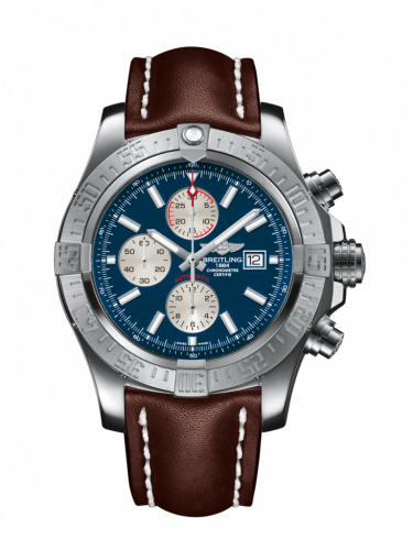 Super Avenger II Stainless Steel / Mariner Blue / Calf / Pin