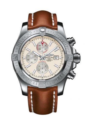 Super Avenger II Stainless Steel / Stratus Silver / Calf / Pin
