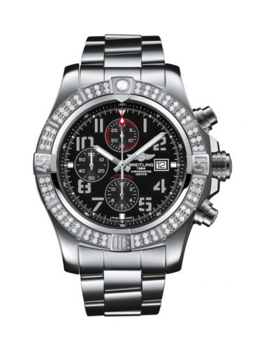 Super Avenger II Stainless Steel / Diamond / Volcano Black / Bracelet