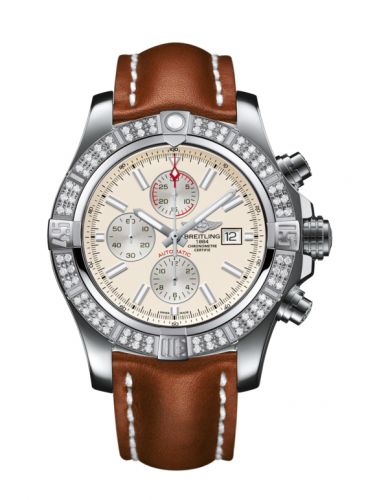 Super Avenger II Stainless Steel / Diamond / Stratus Silver / Calf / Pin
