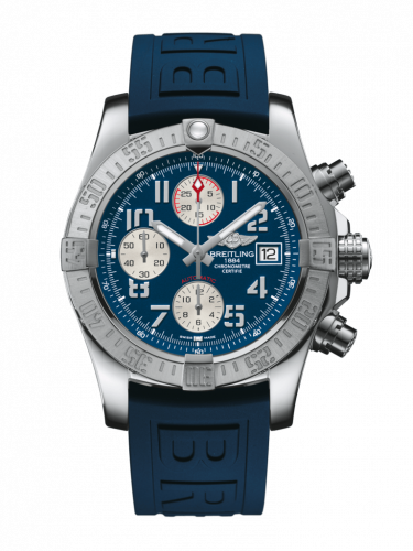 Avenger II Stainless Steel / Mariner Blue / Rubber / Folding