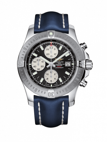 Colt Chronograph Automatic Stainless Steel / Volcano Black / Calf / Pin