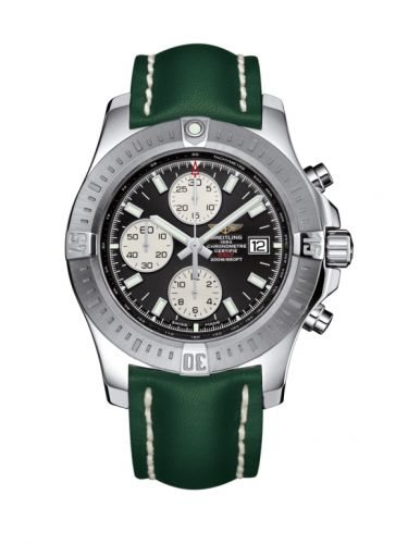 Colt Chronograph Automatic Stainless Steel / Volcano Black / Calf / Pin
