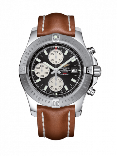 Colt Chronograph Automatic Stainless Steel / Volcano Black / Calf / Folding