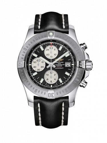 Colt Chronograph Automatic Stainless Steel / Volcano Black / Calf / Folding