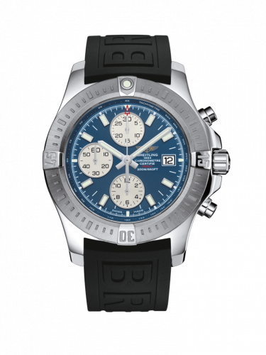 Colt Chronograph Automatic Stainless Steel / Mariner Blue / Rubber / Folding